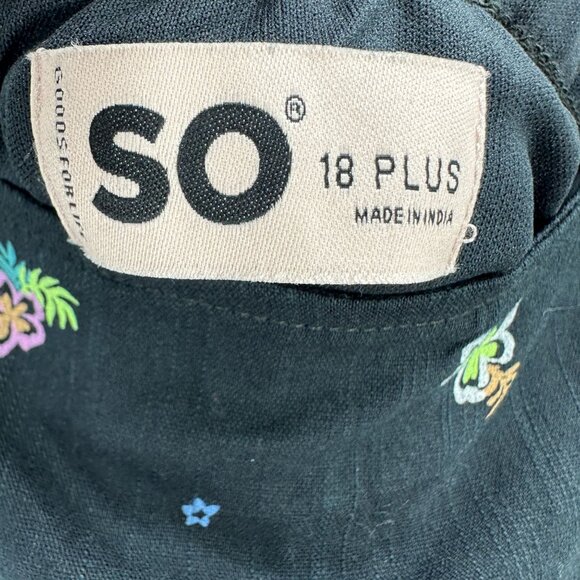 So Good For Life Dress Womens 18 Plus Multicolor Floral Sleeveless Cut Out NWT - Picture 10 of 13